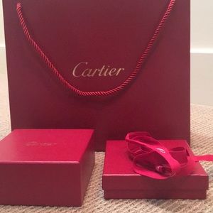 Cartier shopping bag and box
